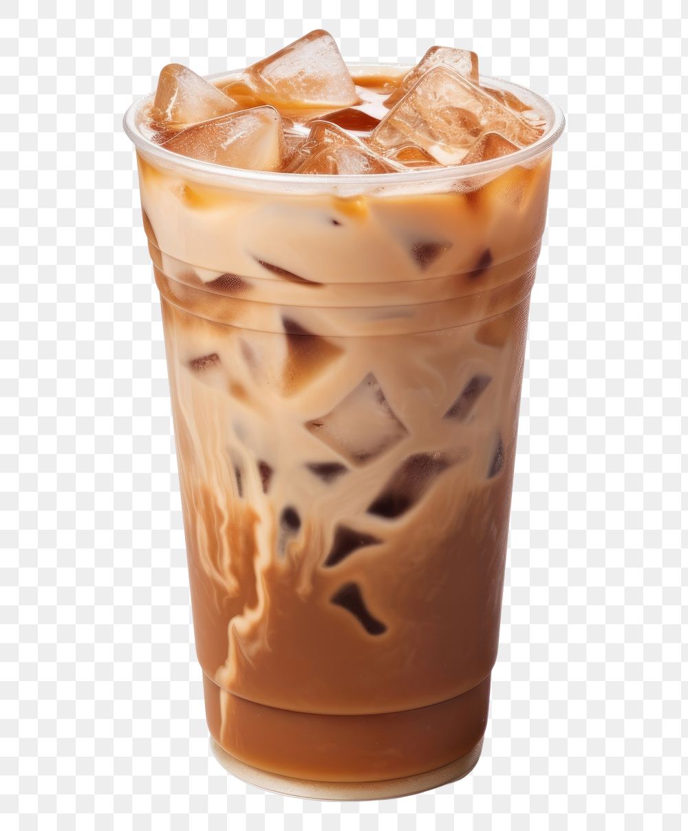 PNG  A cup of iced coffee drink milk refreshment. AI generated Image by rawpixel.