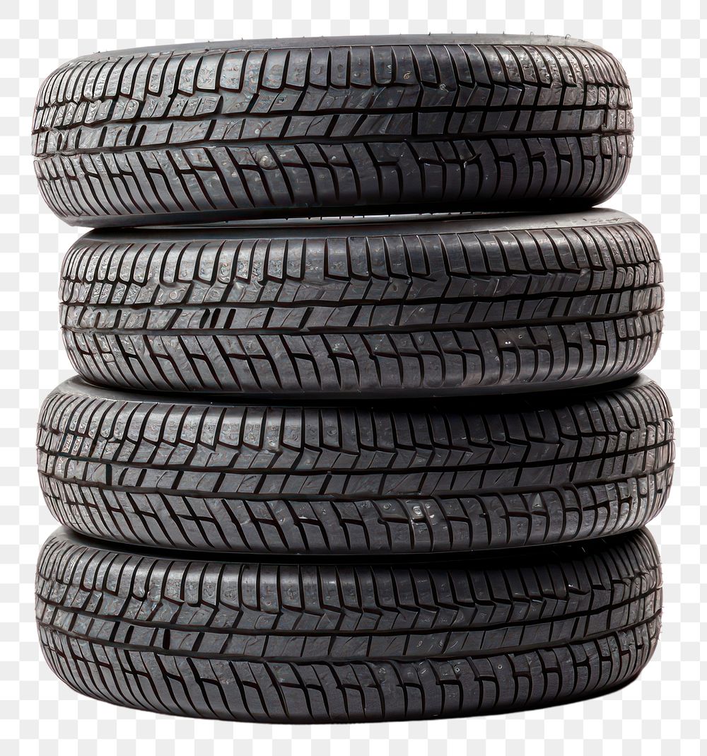PNG A stack of car tyres wheel tire white background. AI generated Image by rawpixel.