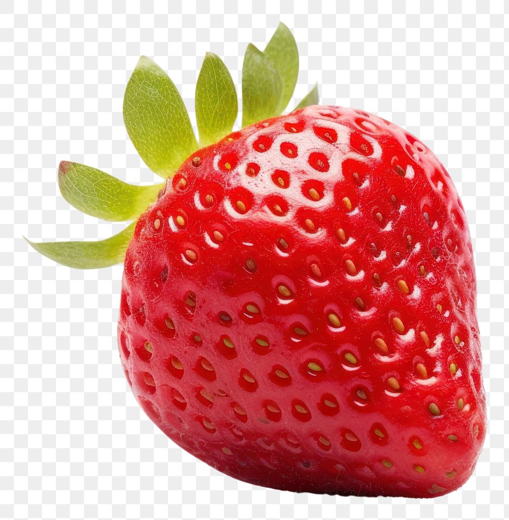 PNG A strawberry fruit plant food. AI generated Image by rawpixel.