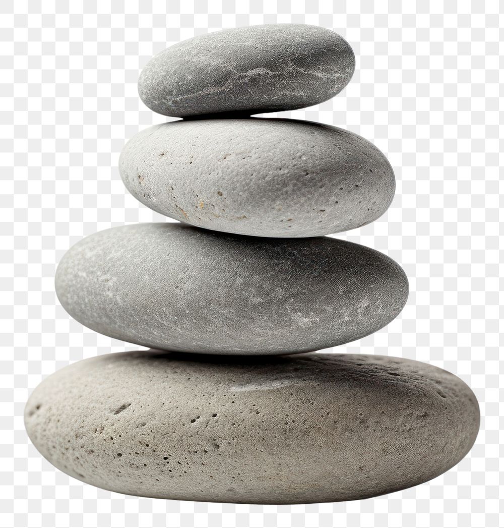 PNG  Spirituality healing gray stones Stacking pebble rock simplicity. AI generated Image by rawpixel.