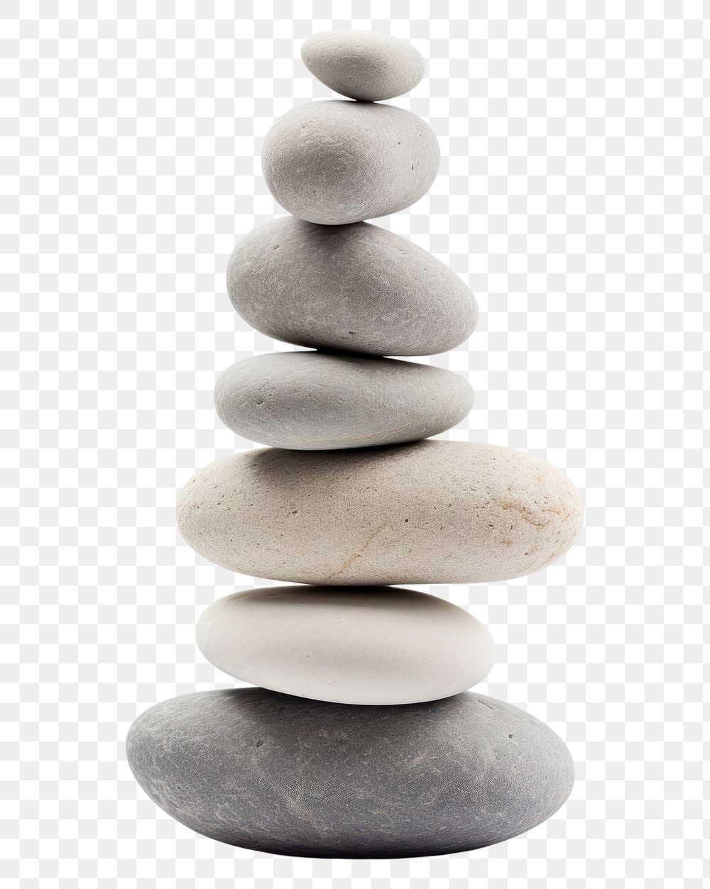 PNG  Spirituality healing gray stones Stacking pebble simplicity zen-like. AI generated Image by rawpixel.
