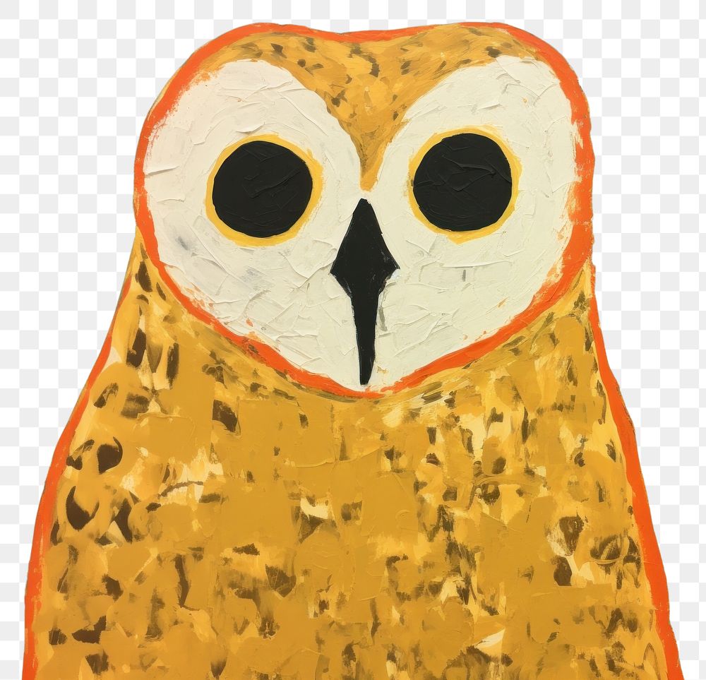 PNG Owl painting animal bird. AI generated Image by rawpixel.