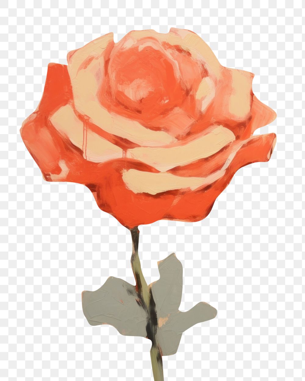 PNG Rose backgrounds painting flower. AI generated Image by rawpixel.