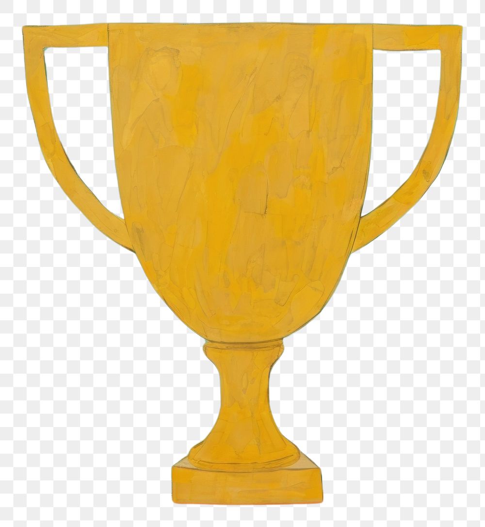 PNG Trophy painting glass art. AI generated Image by rawpixel.