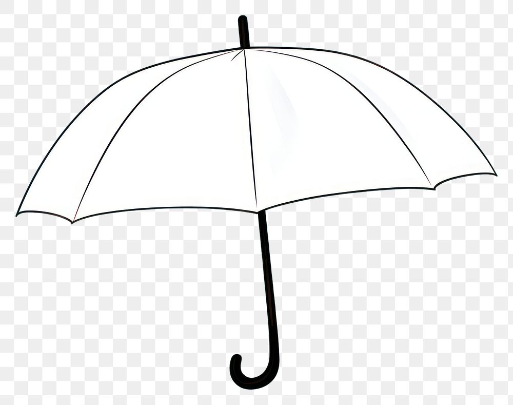 PNG Umbrella cartoon line protection. AI generated Image by rawpixel.