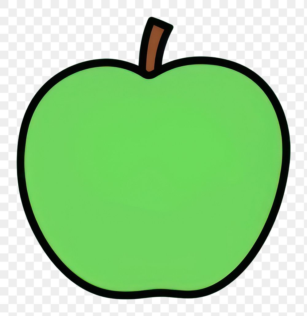 PNG Apple cartoon plant food. AI generated Image by rawpixel.