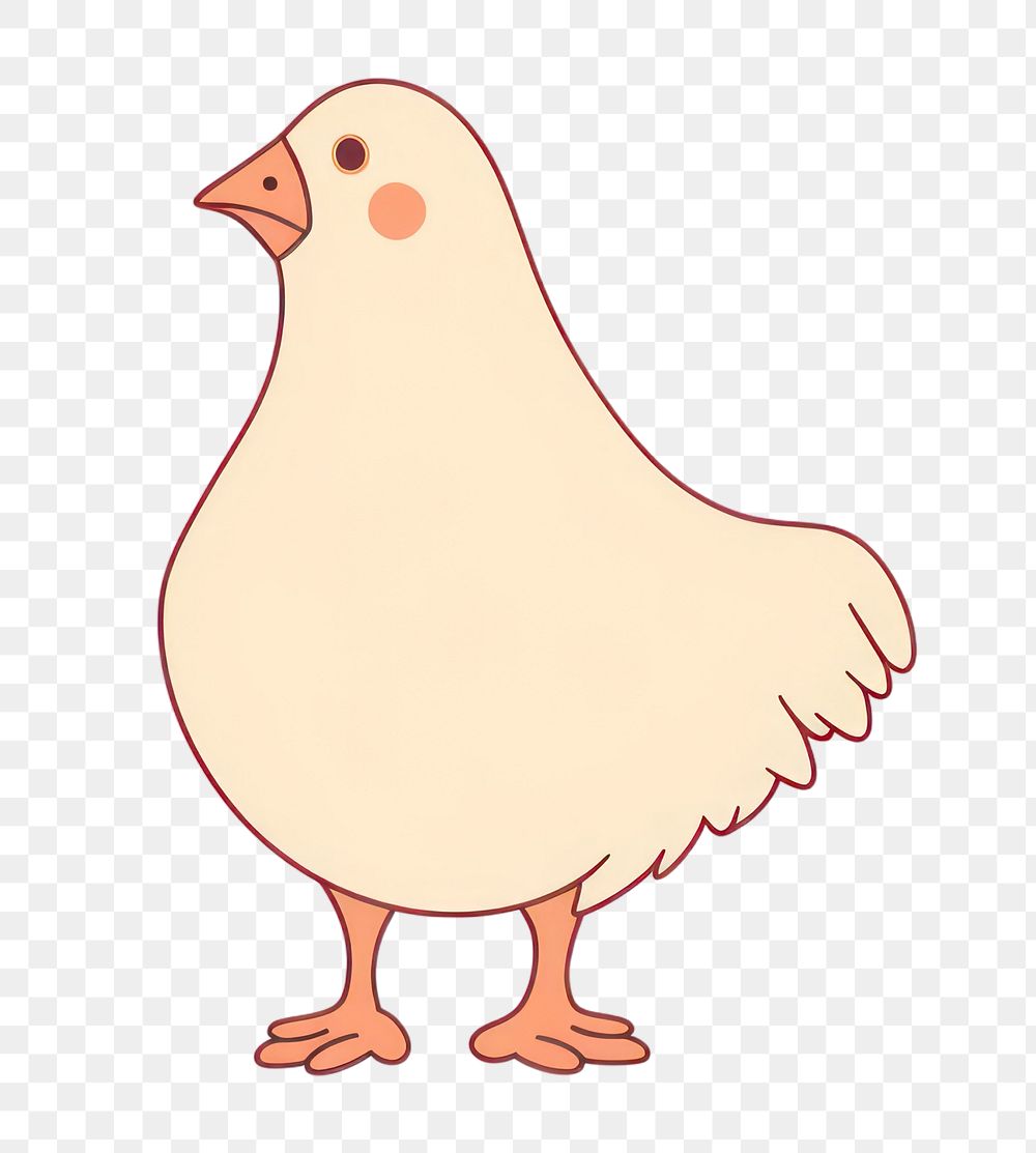 PNG Chicken poultry cartoon animal. AI generated Image by rawpixel.