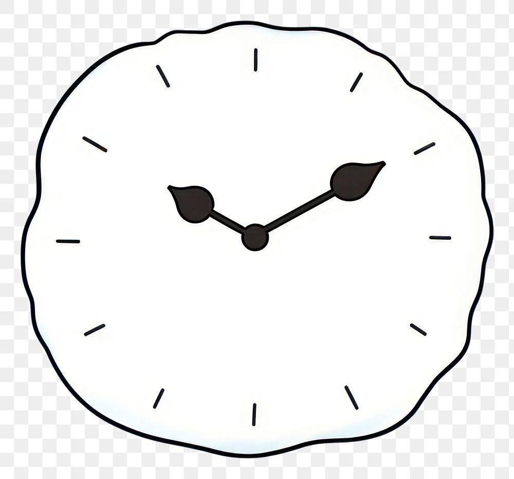 PNG Clock cartoon line accuracy. AI generated Image by rawpixel.