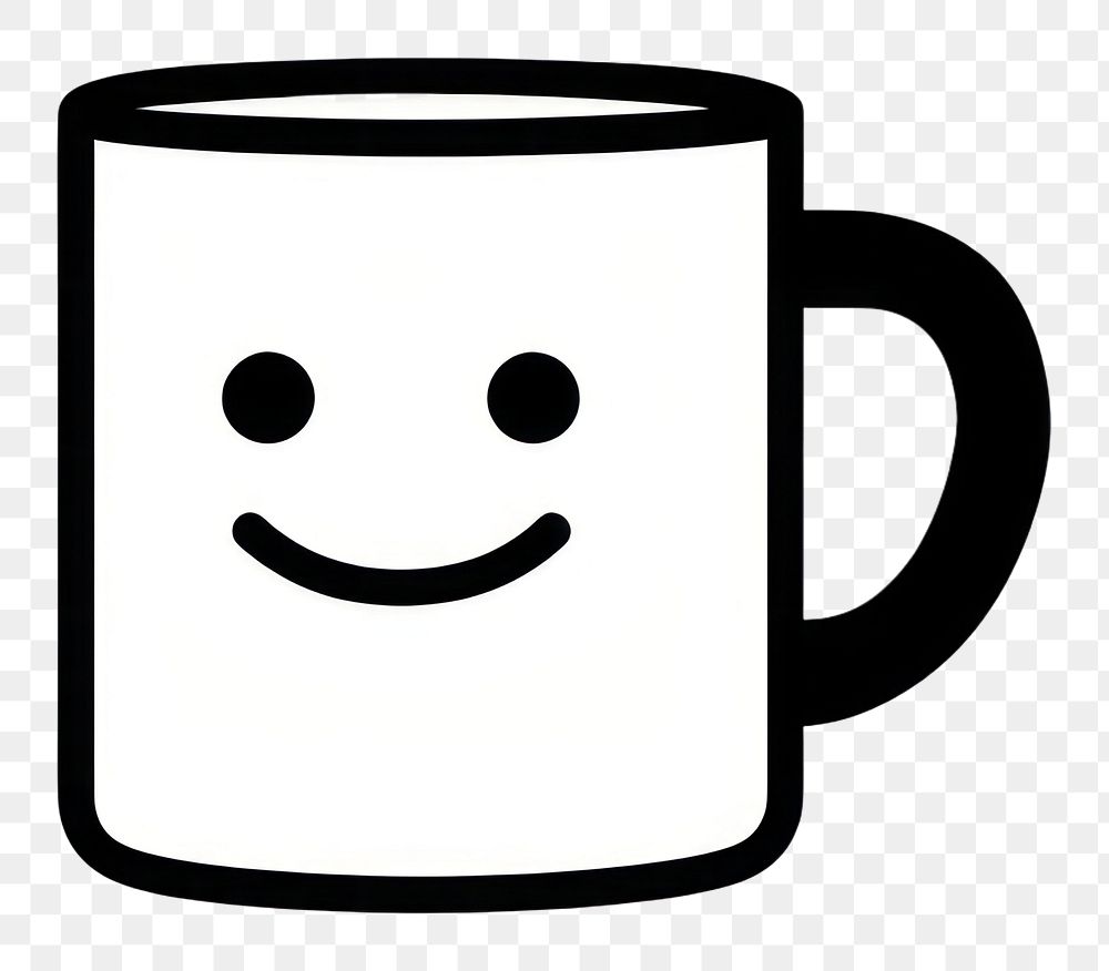 PNG Mug cartoon coffee drink. AI generated Image by rawpixel.