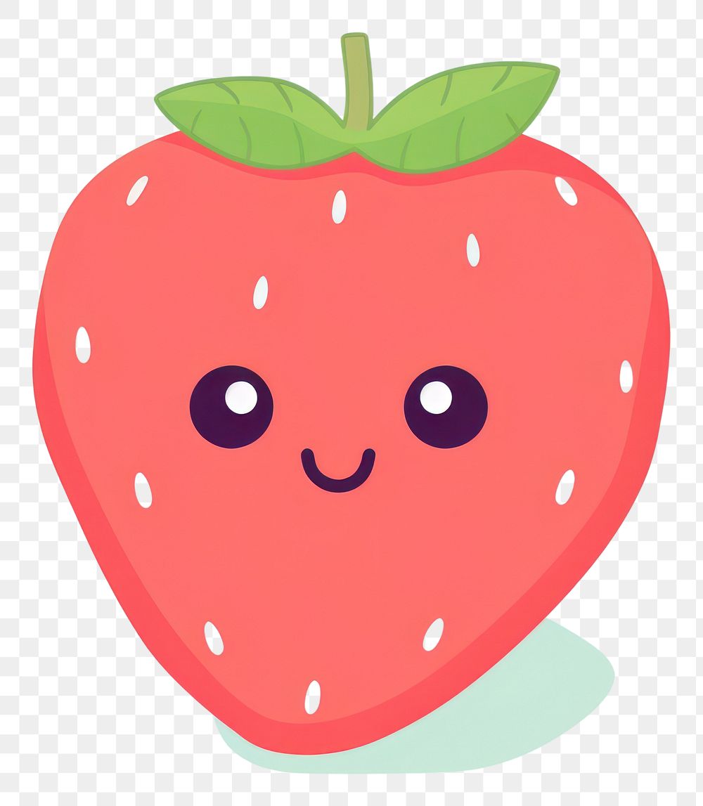 PNG Strawberry cartoon fruit plant. | Premium PNG - rawpixel