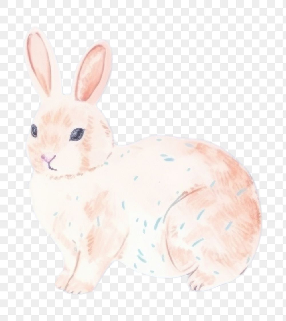 PNG  Rabbits animal rodent mammal. AI generated Image by rawpixel.
