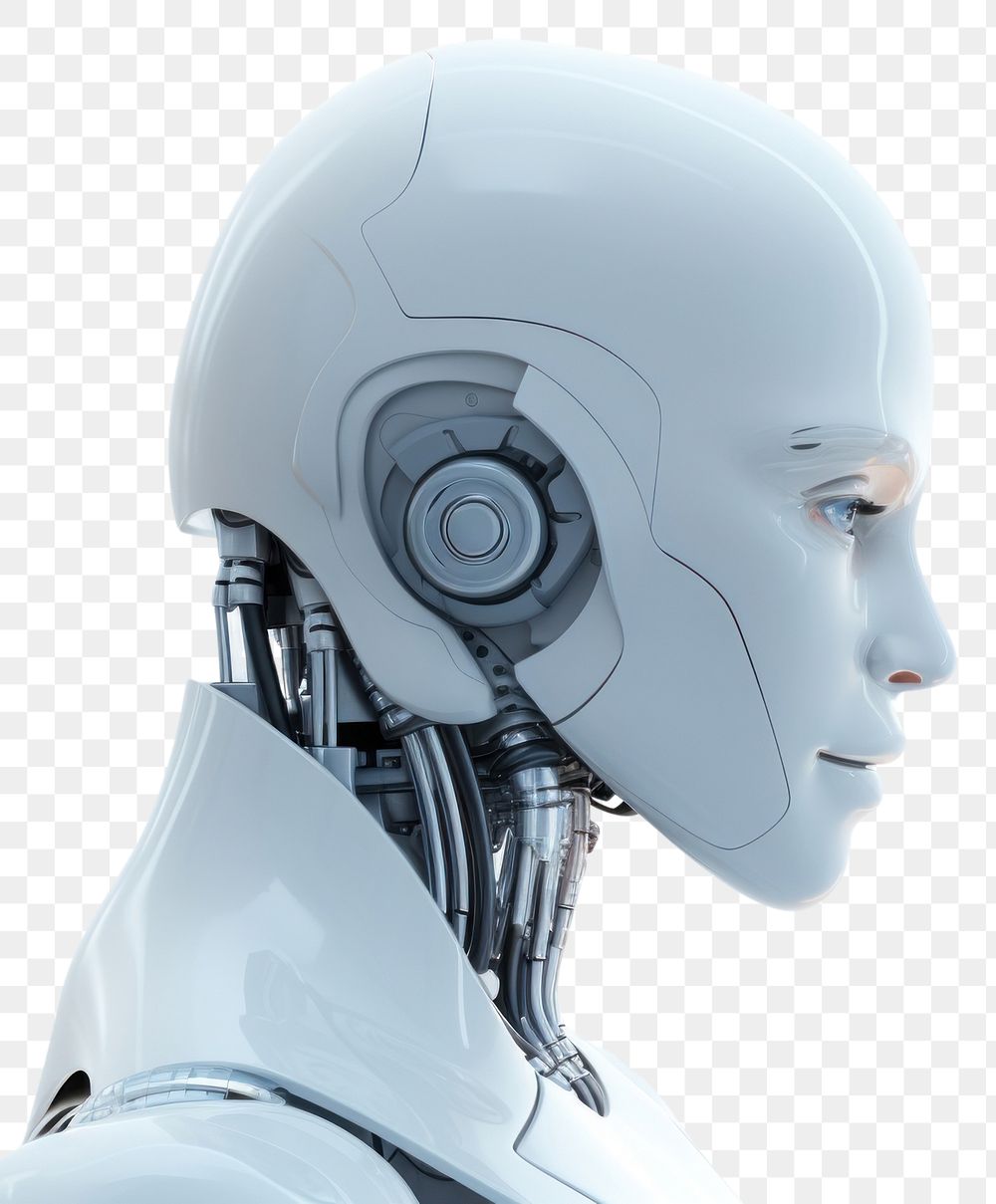 PNG  Artificial intelligence robot technology futuristic female. 