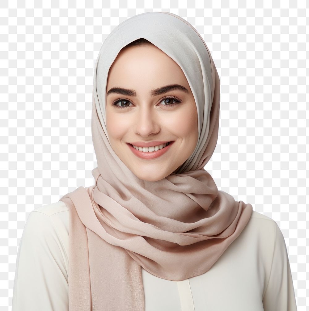 PNG Woman in hijab Confident mood smiling scarf. AI generated Image by rawpixel.