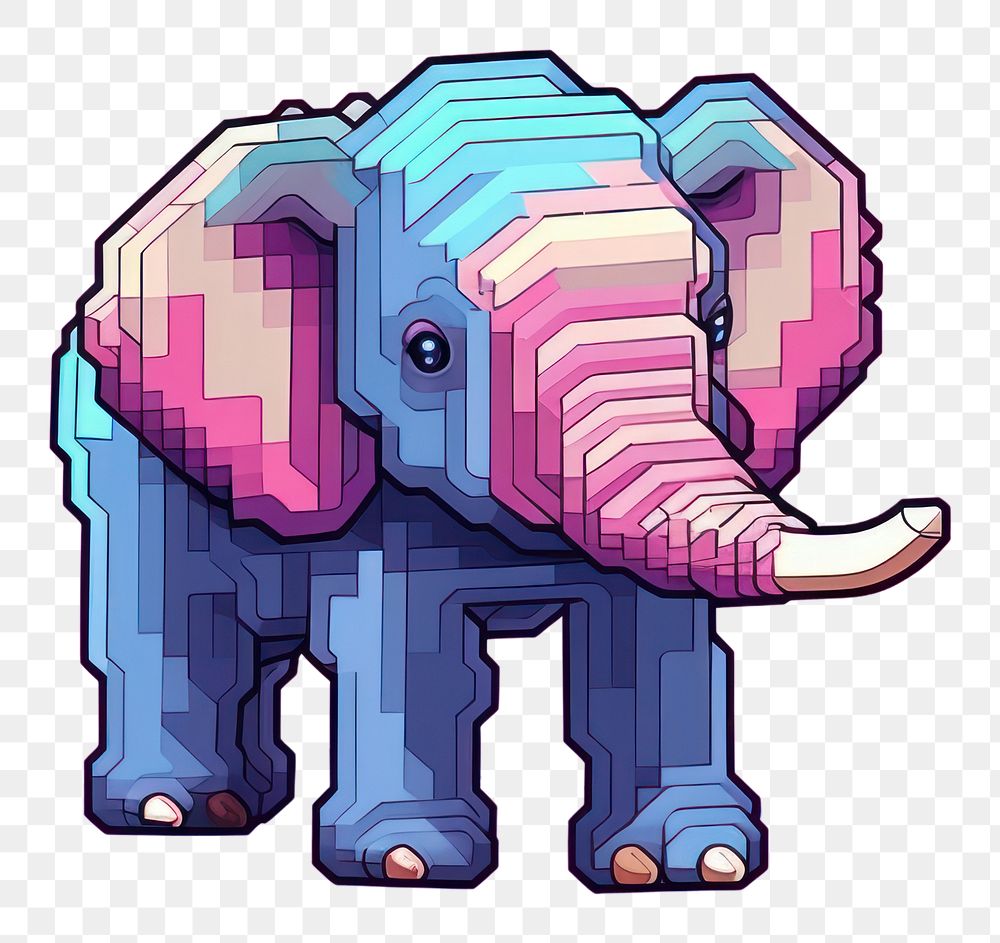 PNG  Gaming elephant animal mammal. AI generated Image by rawpixel.