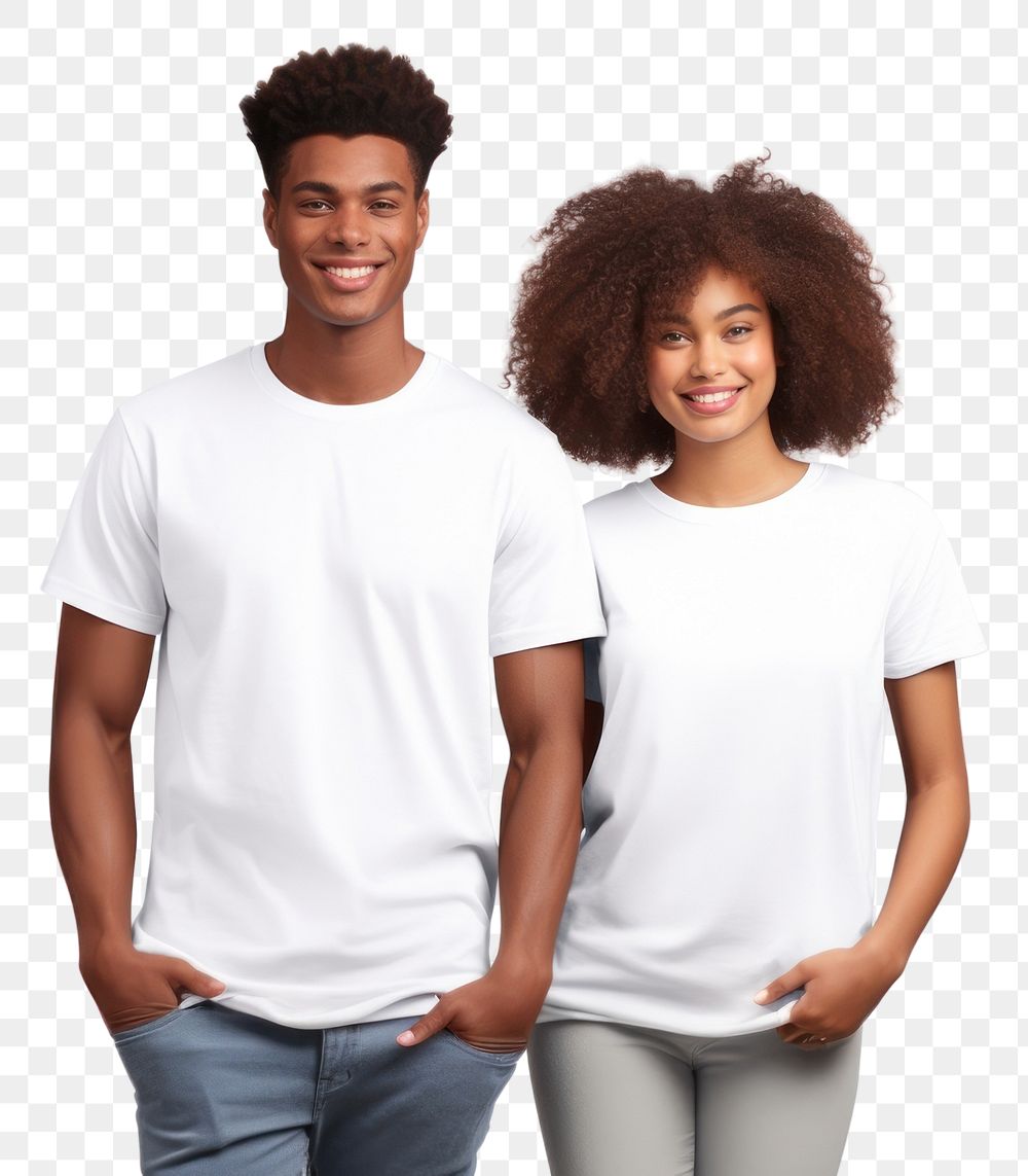 PNG  African american women standing t-shirt laughing sleeve. AI generated Image by rawpixel.