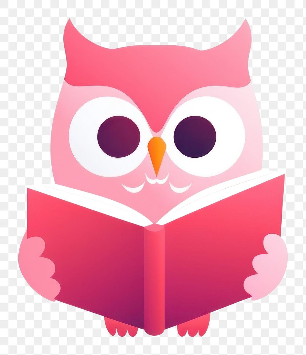 PNG Owl reading publication creativity literature. AI generated Image by rawpixel.