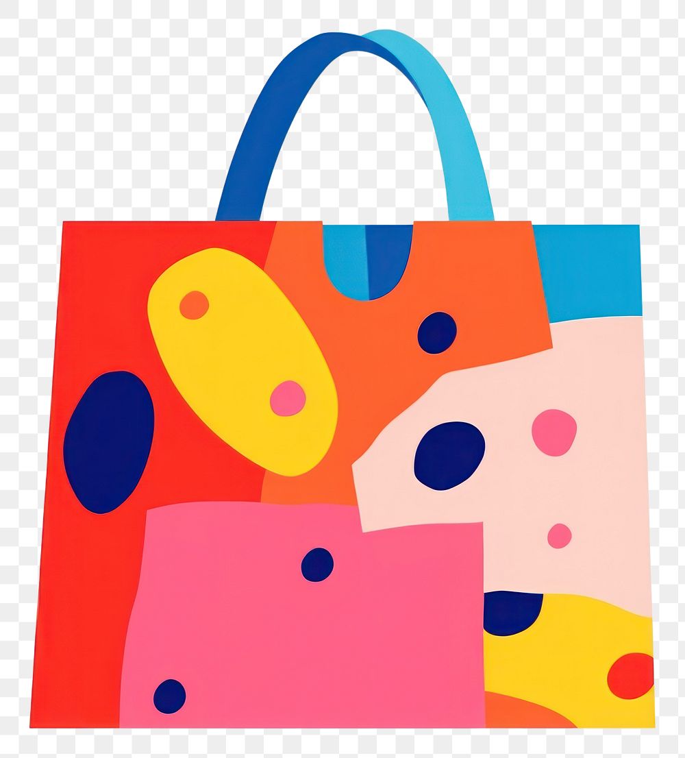 PNG Shopping bag handbag art white background. AI generated Image by rawpixel.