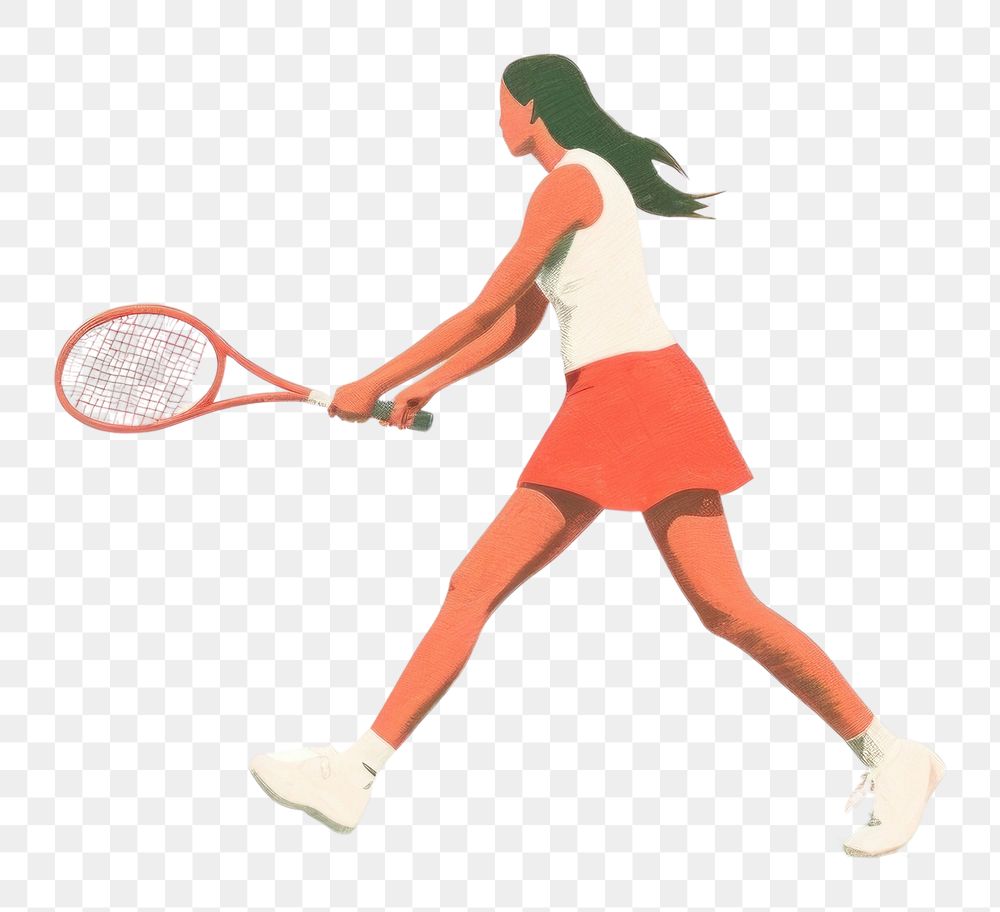 PNG Tennis woman footwear sports racket. AI generated Image by rawpixel.