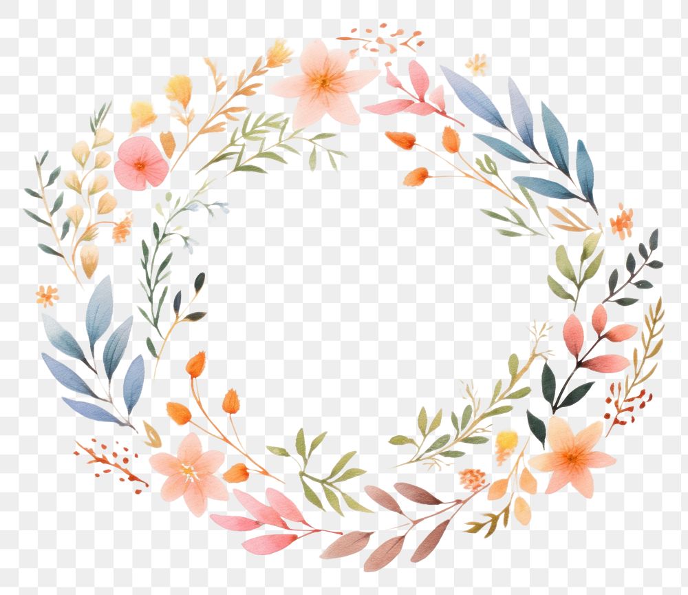 PNG Naturalist flowers wreath art | Free PNG - rawpixel