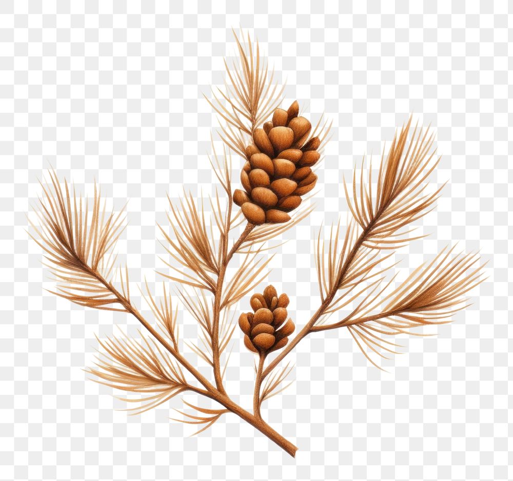 PNG Brown pine seed plant wheat food. AI generated Image by rawpixel.