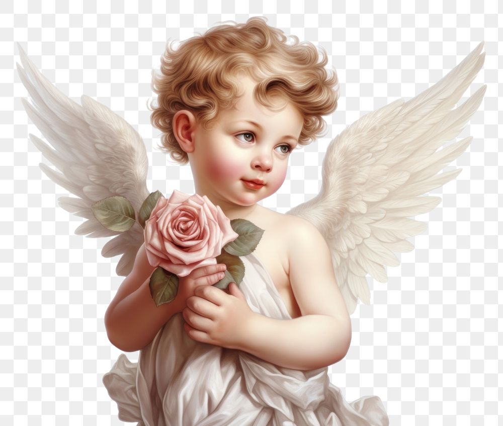 PNG Angel cupid cherub angel portrait baby