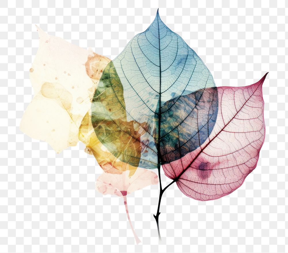 PNG Leaf plant art creativity. AI generated Image by rawpixel.