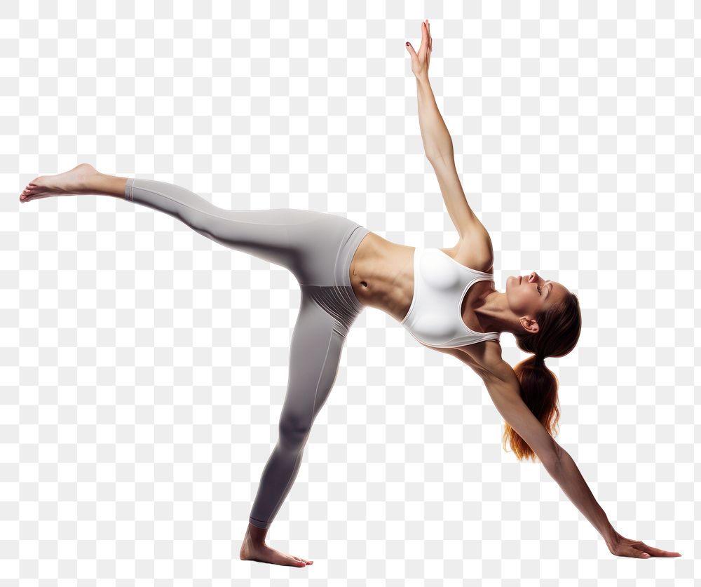 PNG  Yoga balance dancing sports. AI generated Image by rawpixel.