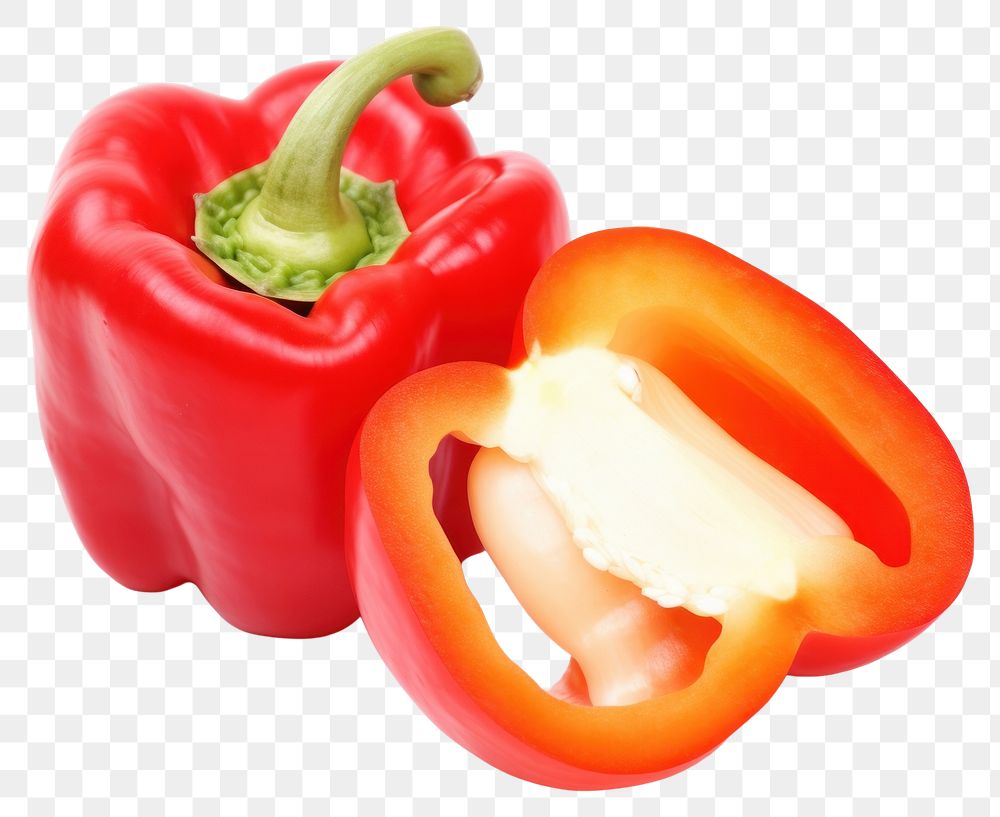 PNG  Bell peppers vegetable plant food. AI generated Image by rawpixel.