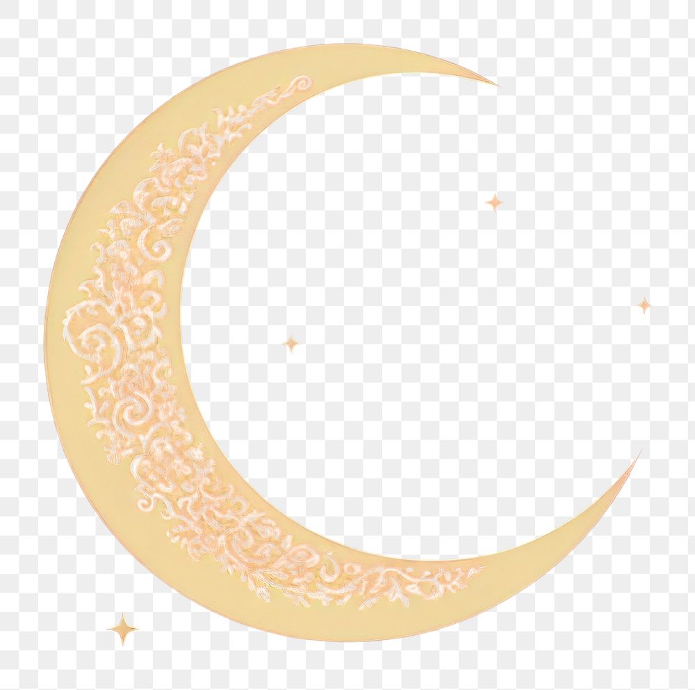 PNG Ramadan crescent moon astronomy night astrology. AI generated Image by rawpixel.
