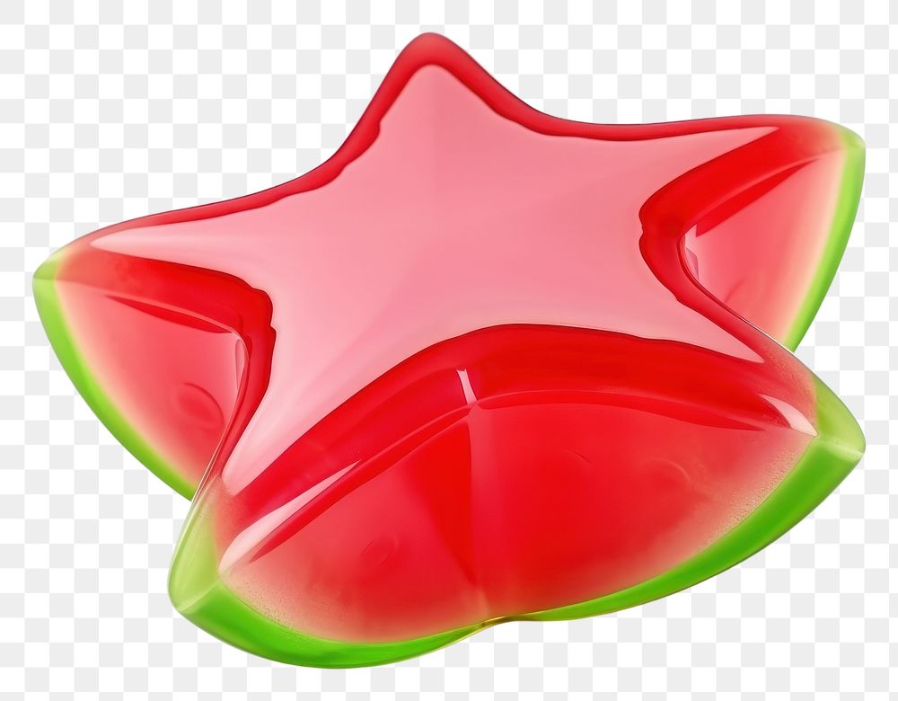 PNG Simple piece of watermelon shape white background christmas produce. AI generated Image by rawpixel.