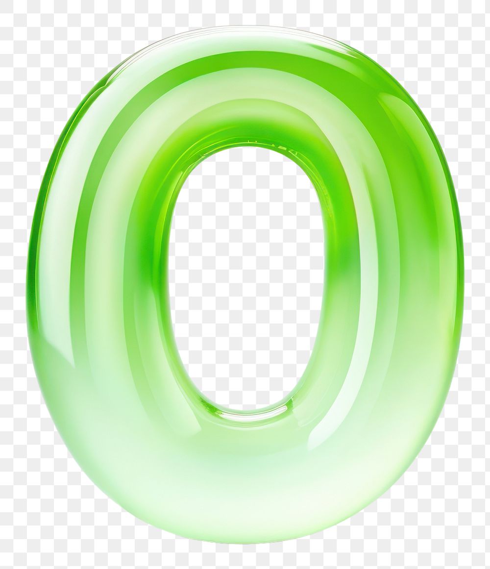 PNG Curve letter O jewelry number shape. 