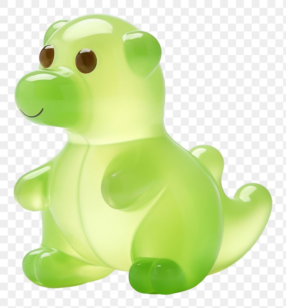 PNG Simple dinosaur animal green toy. 