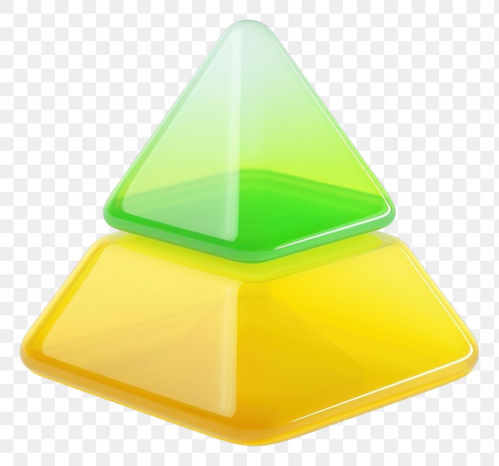 PNG Simple pyramid shape jelly white background. AI generated Image by rawpixel.