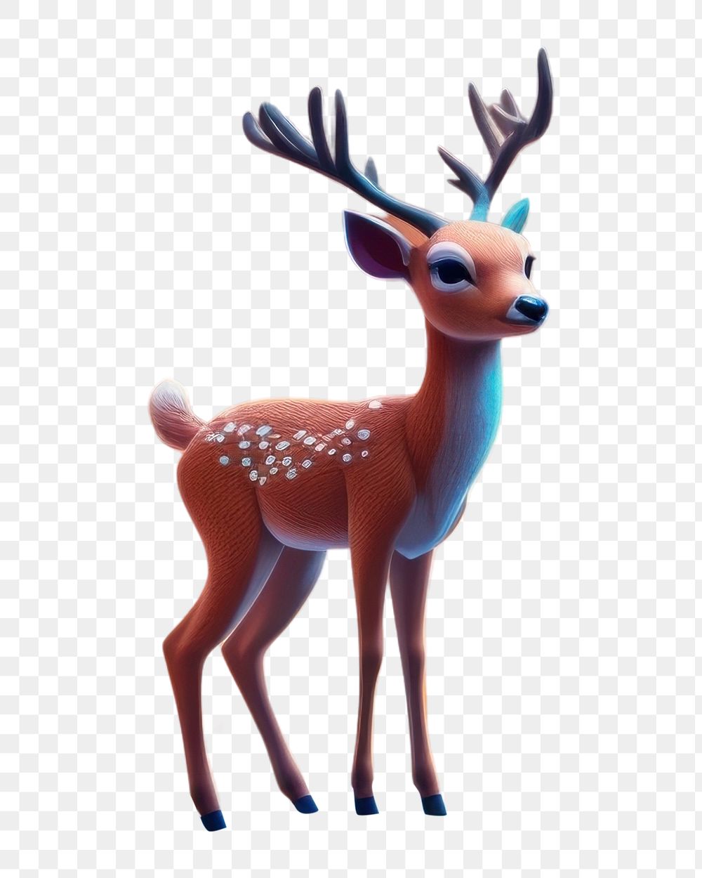 PNG Deer outdoors cartoon nature. AI generated Image by rawpixel.