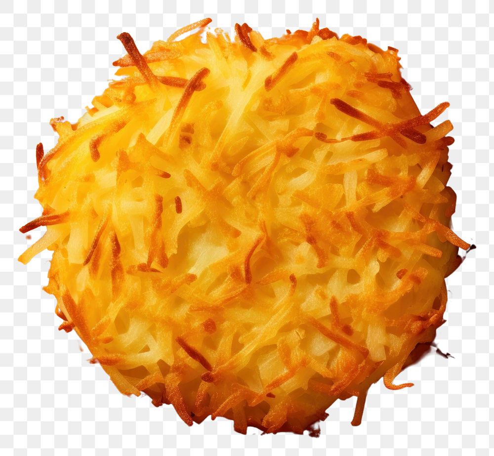 PNG  Delicious hash brown food freshness fritters. AI generated Image by rawpixel.