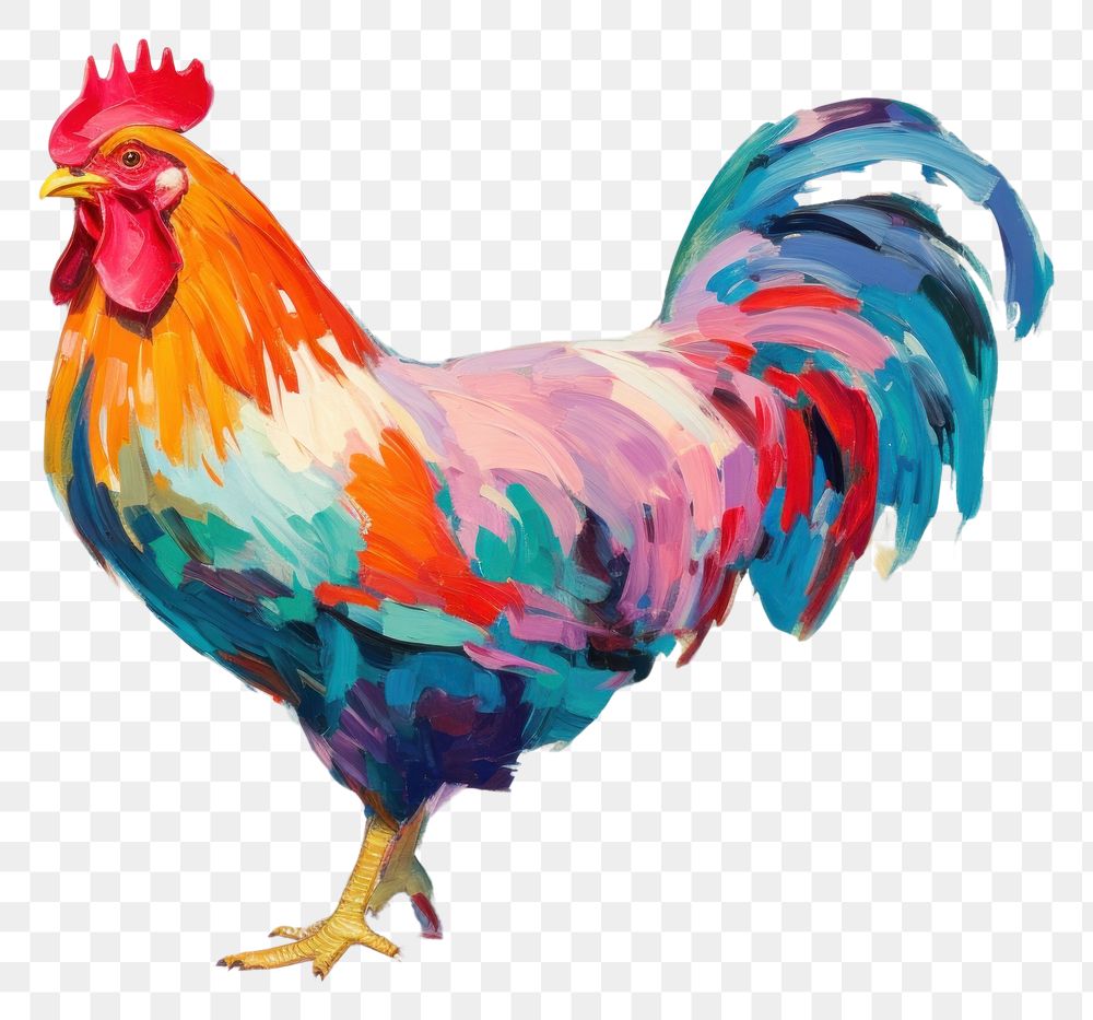 PNG Simple chicken roast painting poultry animal. AI generated Image by rawpixel.