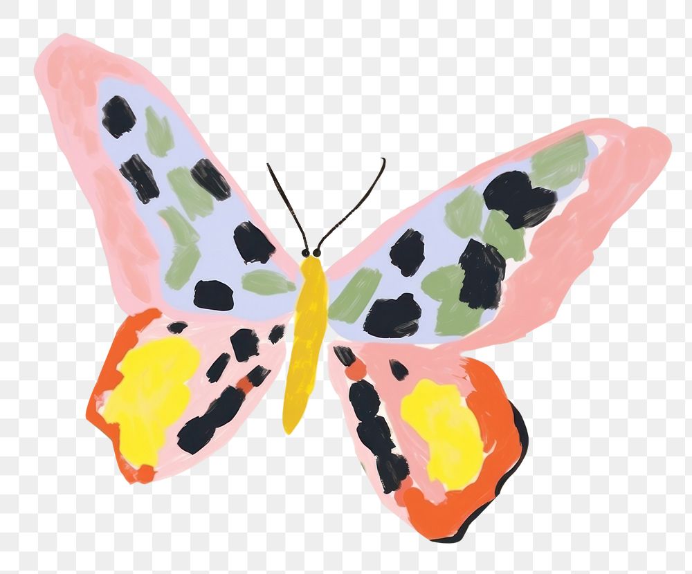 PNG Butterfly art painting animal. 