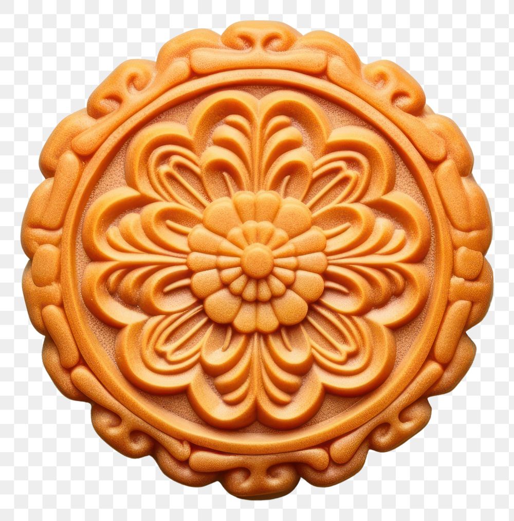 PNG  Mooncake dessert food confectionery. AI generated Image by rawpixel.