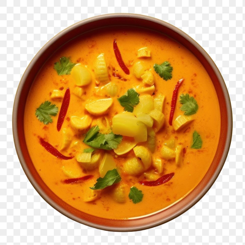 PNG  Curry food bowl vegetable. AI generated Image by rawpixel.