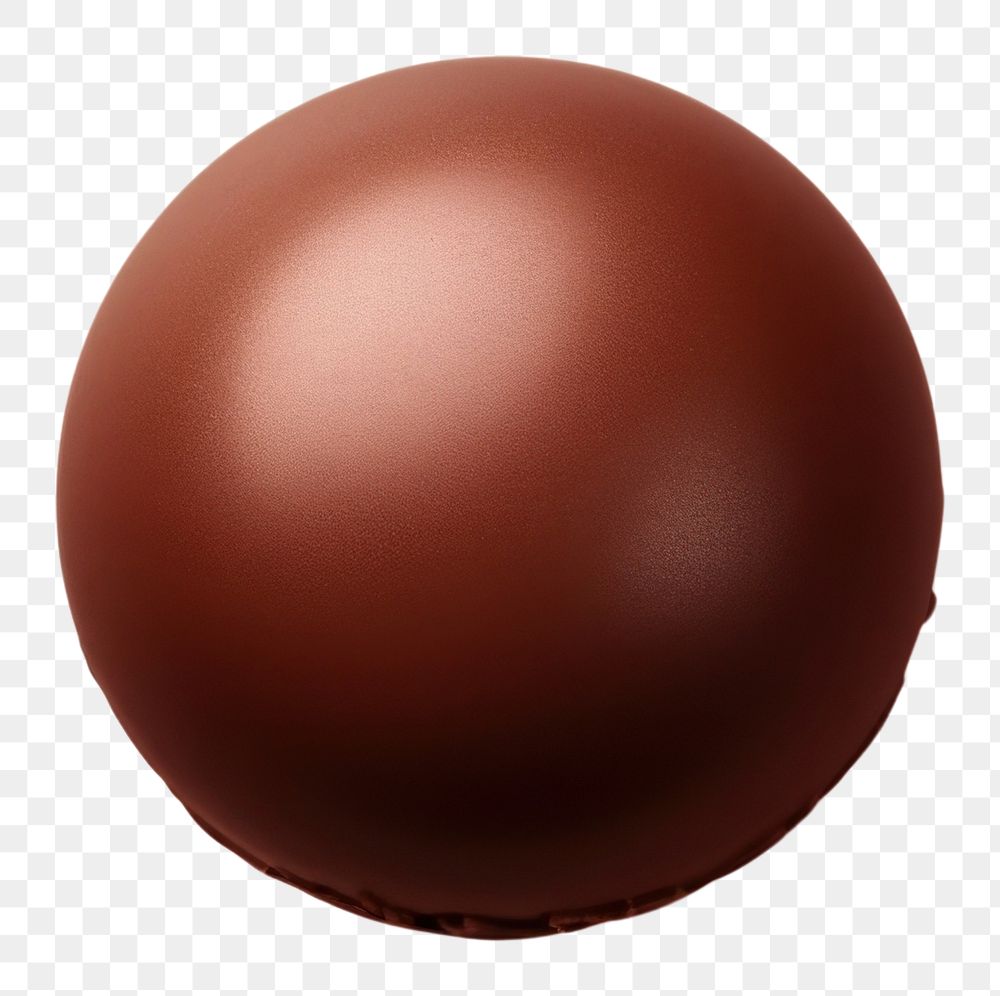 PNG  Choc ball chocolate dessert food. AI generated Image by rawpixel.