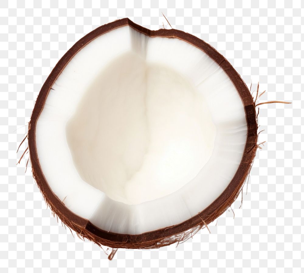 PNG  Coconut eggshell produce brown. AI generated Image by rawpixel.