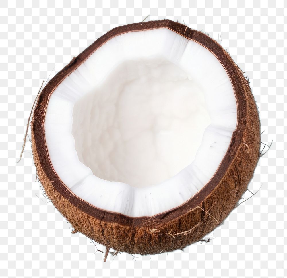 PNG  Coconut produce circle fruit. AI generated Image by rawpixel.