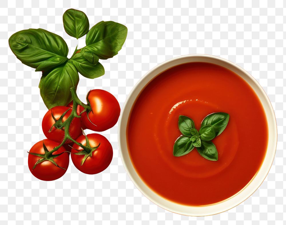 PNG  Delicious tomato soup vegetable plant food. AI generated Image by rawpixel.