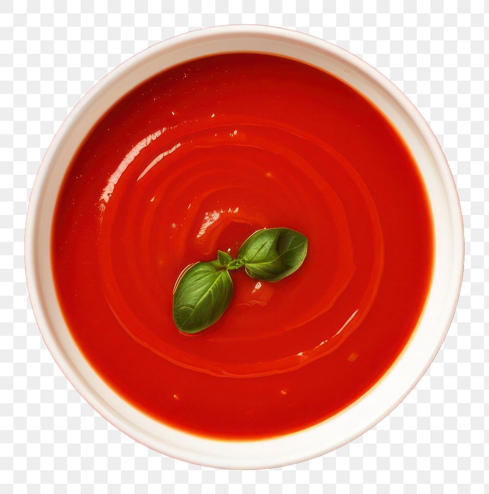 PNG  Delicious tomato soup food bowl red. AI generated Image by rawpixel.