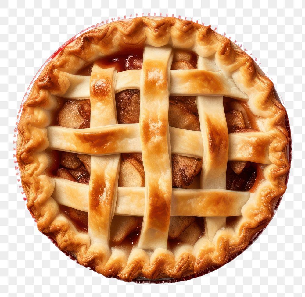 PNG  Apple pie dessert food red. 