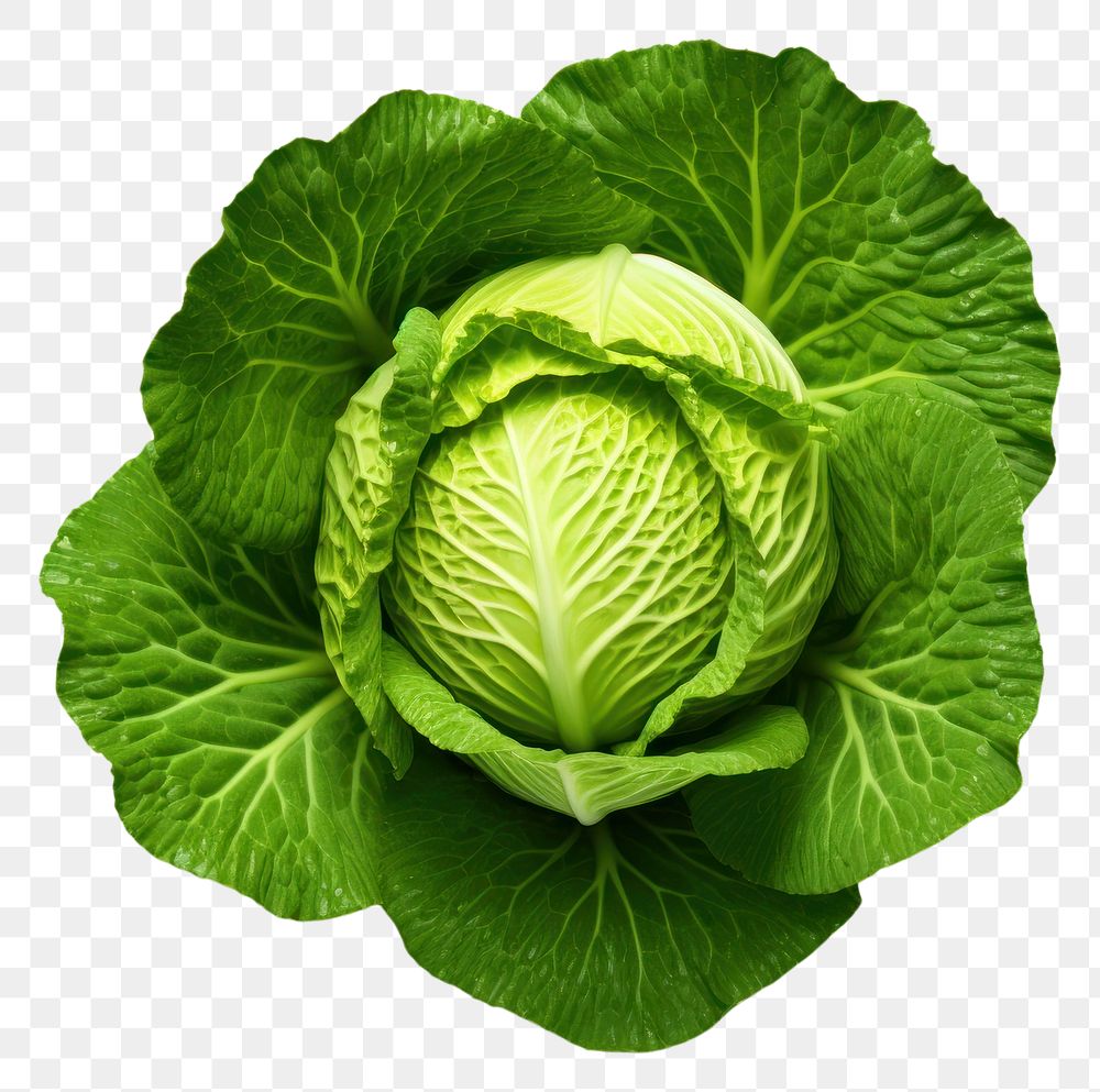PNG  Cabbage green vegetable plant. AI generated Image by rawpixel.