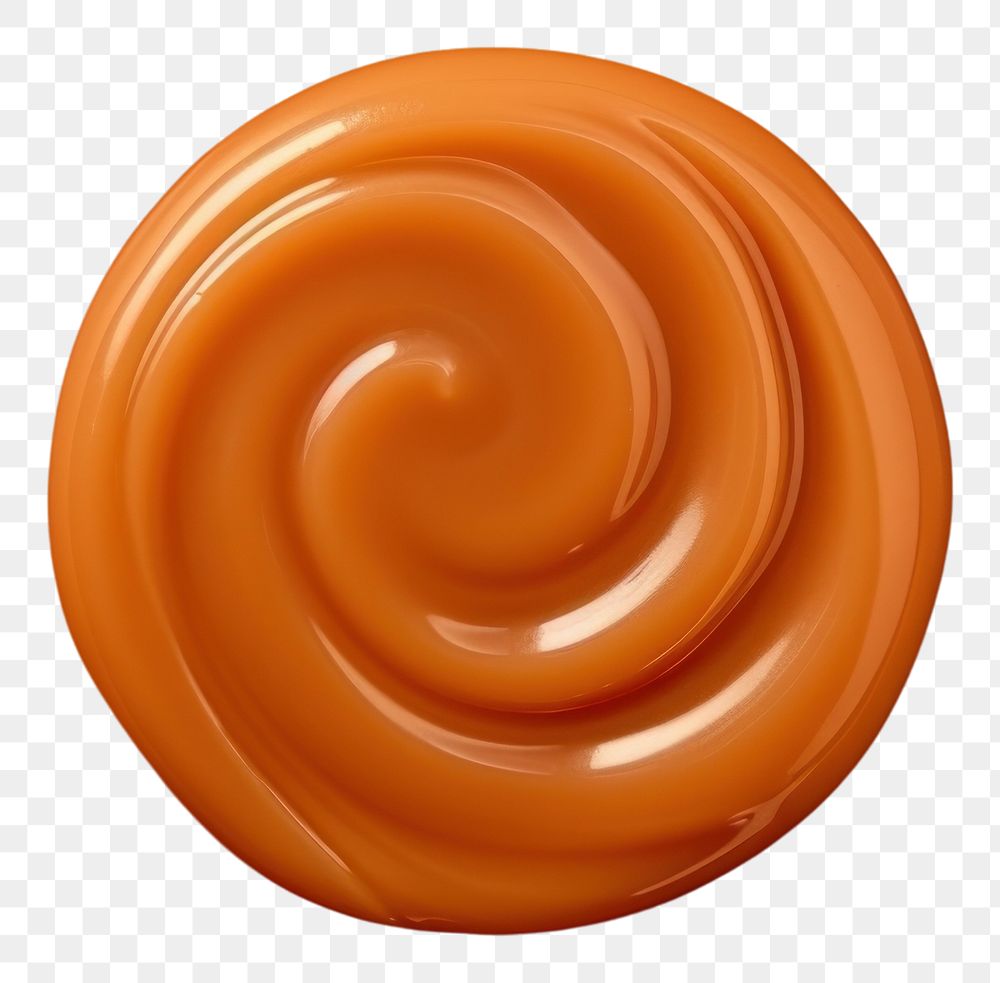 PNG  Caramel candy spiral brown food. AI generated Image by rawpixel.