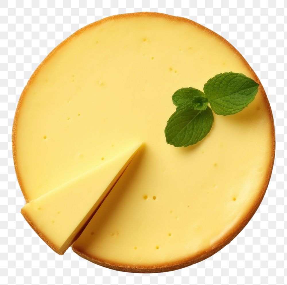 PNG  Cheese cake cheesecake dessert yellow. AI generated Image by rawpixel.