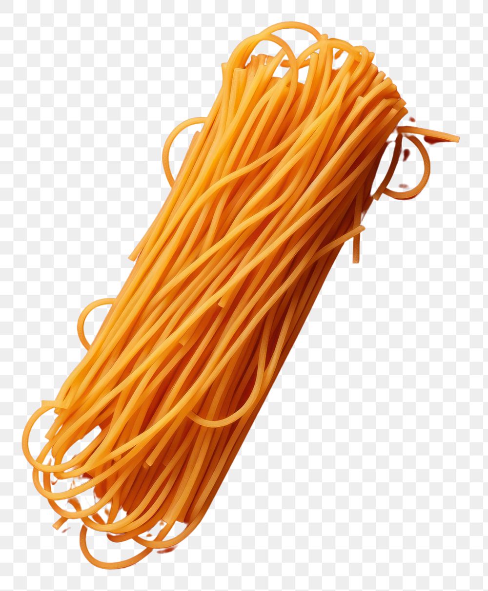 PNG  Delicious spaghetti food vermicelli yellow. AI generated Image by rawpixel.
