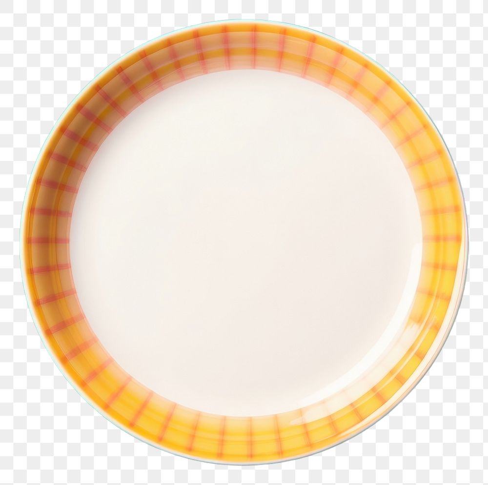 PNG  Empty a plate pattern tableware porcelain. AI generated Image by rawpixel.